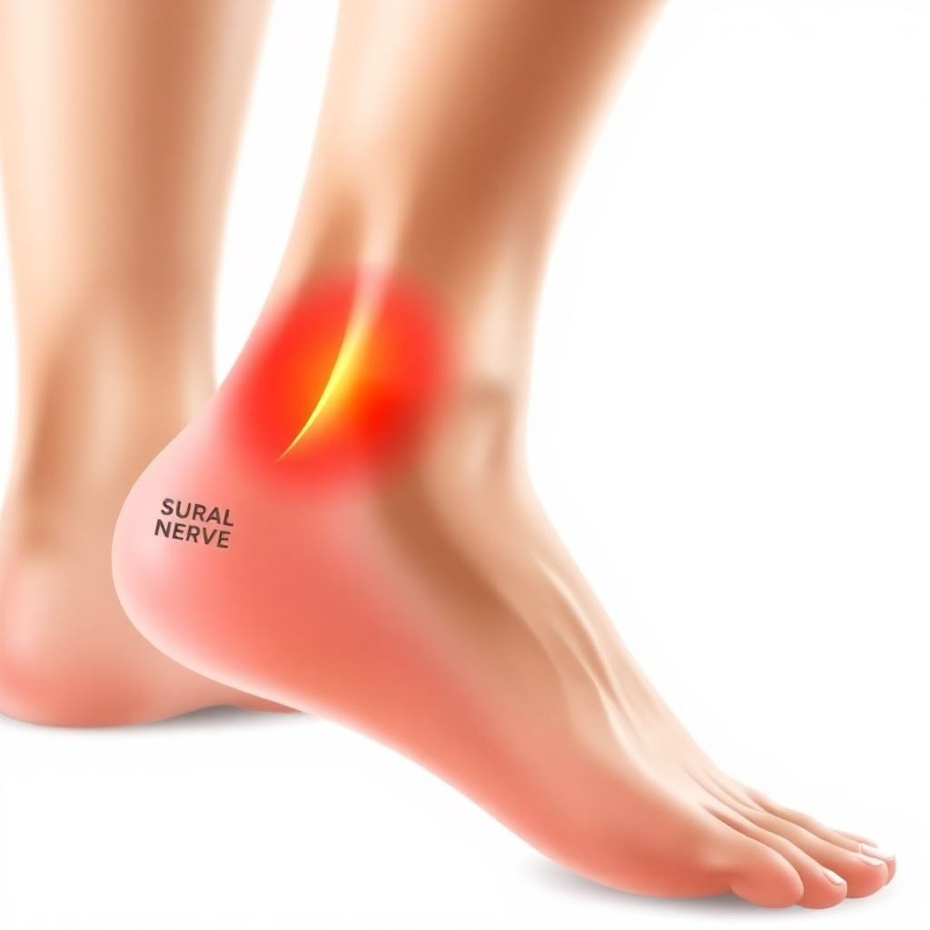 douleur sur le côté extérieur du pied nerf sural