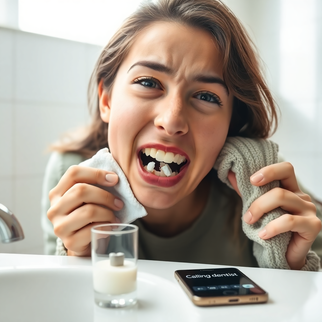 dent cassée : que faire en attendant le dentiste